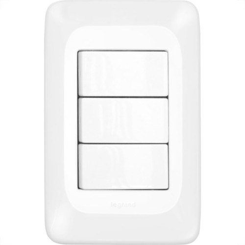 Conjunto Pial Pop 4X2 Branco Com Placa (3Paralelo) Lgx222