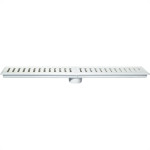 Ralo Linear Estrela Caixa Coletora 15X100Cm Com Grelha Branca 1326