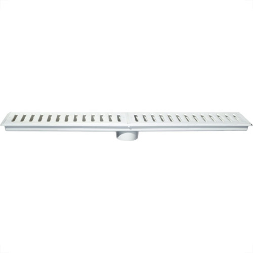 Ralo Linear Estrela Caixa Coletora 15X100Cm Com Grelha Branca 1326