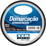 Fita Demarcacao Solo Tekbond 48X15M Preta 