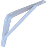 Suporte Prateleira Fercar Com Reforco Branca 08 X 10 32 - Kit C/24 