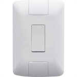 Conjunto Tramontina Aria 4X2 Branco Com Placa (1 Campainha) 57241/007