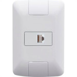 Conjunto Tramontina Aria 4X2 Branco Com Placa (1 Tomada Rj45) 57241/022