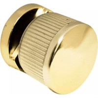 Botao Frances Go2Home Estriado Abs Dourado 01.21.050 - Kit C/25 
