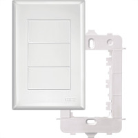 Placa Fame Evidence 4X2 Branca (Cega) Com Suporte 