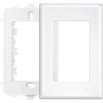 Placa Fame Evidence 4X2 Branca (3Modulo) Com Suporte 