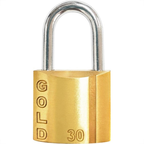 Cadeado Gold Art 30Mm Gcczn0003 - Kit C/10  Cadeado Gold Art 30Mm Gcczn0003 - Kit C/10