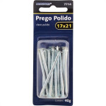 Cartela Prego Aco Polido Brasfort Com Cabeca  17X21 (3,00X48mm) Cartela Com 40 Gramas 7714