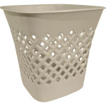 Cesto Papeleiro Plastico Shangri-La Quadrado Marmorizado 24X24Cm 