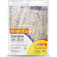 Cortina Para Box Perfetto Estampada Transparente 1,38 X 2,00M 0377