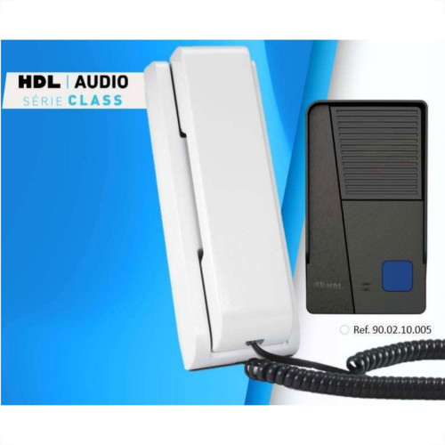Porteiro Hdl Class Para Ate 3 Externo 1 Botao Branco 