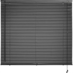 Persiana Horizontal Pvc Preta L160Cm X A130Cm X 25Mm Pr2906-8