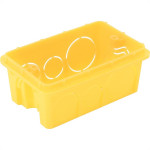 Caixinha Luz Plastica 4X2 Tramontina Amarela Orelha Pvc  - Kit C/25 