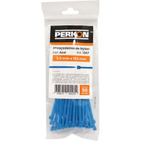 Abracadeira Nylon Perkon Azul 35X150 50 Pecas 1367