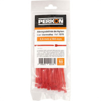 Abracadeira Nylon Perkon Vermelha 35X150 50 Pecas 1375