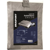 Lona Carreteiro Brasfort Cinza 5X 3M 150 Gramas Por M² 9044