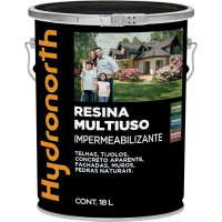 Resina Multiuso Hydronorth Solvente Fosca 18L Incolor Balde 