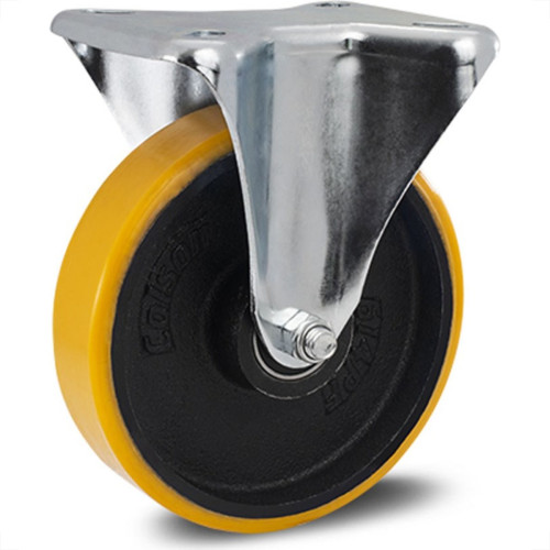 Rodizio Para Carrinho Colson Ferro Base Fixa Sem Trava 125Mm 