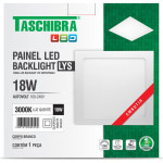 Plaf.Led Tasch.Lys Emb.Qd.18W 3000K 22Cm