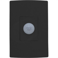 Sensor Qualitronix Parede Embutir Foto 180° Preto Qi2Mp