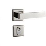 Fechadura Lafonte 456 Externa Roseta Inox Escovado Quadrada 40Mm -0Zk