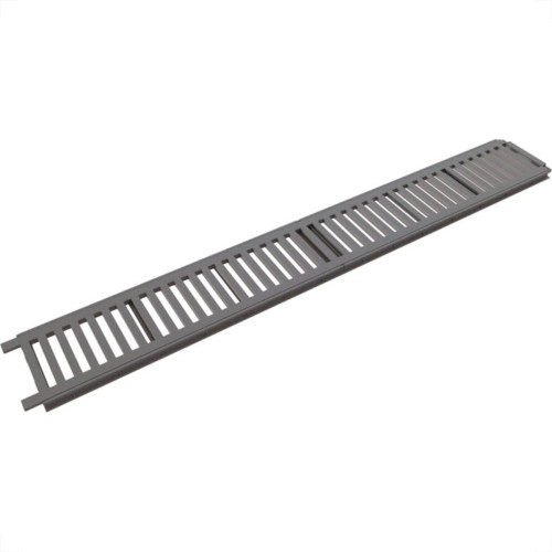 Grelha De Plastico Estrela Com Porta Grelha Linear Cinza 15X100 2078