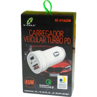 Carregador Veicular Flexgold Pd 45W Xc-V16Usb