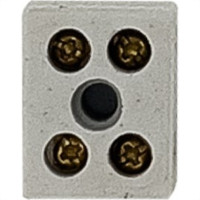 Cartela Conector Porcelana Brasfort 2 Polos 06Mm Com 1 Peca 9084