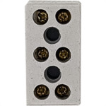 Cartela Conector Porcelana Brasfort 3 Polos 06Mm Com 1 Peca 9087