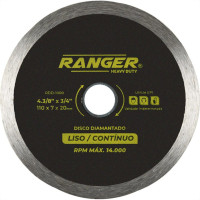 Disco Diamantado Ranger Lisomm 110 Agua Rdd-1000