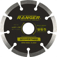 Disco Diamantado Ranger Segmentado 110Mm Seco Rdd-1100