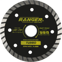 Disco Diamantado Ranger Turbo 110Mm Seco Rdd-1200