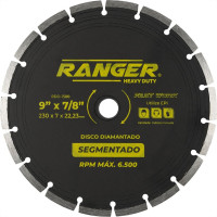 Disco Diamantado Ranger Segmentado 230Mm Seco Rdd-1500