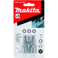 Soquete Magnetico Makita Parafuso 1/4 5/16 3/8 Com 3 Pecas B-38847