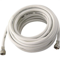 Fio Coaxial Interneed Rg 06 Com Conector Branco 67 100pcs 10,0M 007319