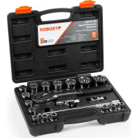 Jogo Soquete Estriado 1/2'' Robust 20 Pecas 8-32Mm 