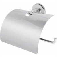 Acessorio Wc Clarainox Aco Papeleira Com Tampa Cromado 48012