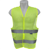 Colete Para Sinalizacao Brasfort 2 Linhas Amarelo G 9093