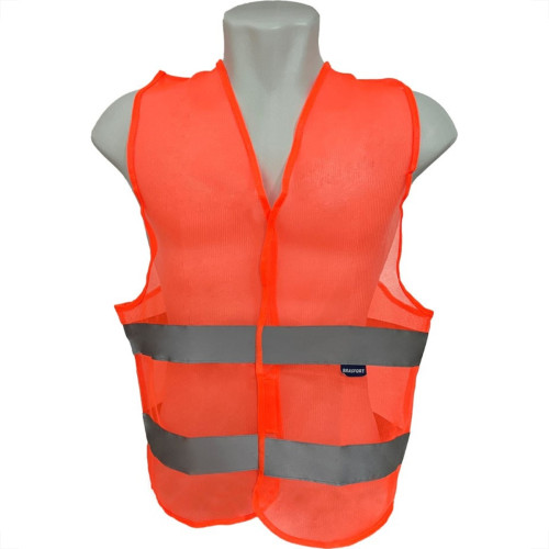 Colete Para Sinalizacao Brasfort 2 Linhas Laranja G 9095