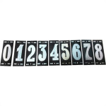 Numero Retangular Pvc Caiado 8  - Kit C/25 