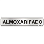 Placa Sinalizacao Aluminio 05X25 ''Almoxarifado'' 100Ag
