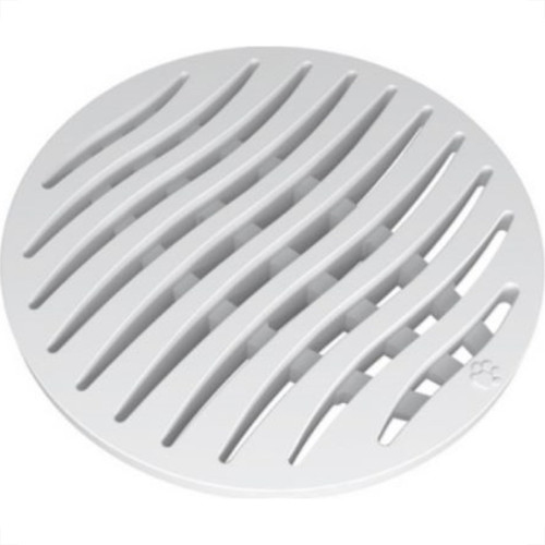 Grelha Plastica Tigre Redonda Branca 10X10 
