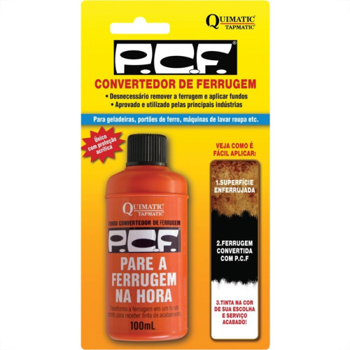 Removedor Neutralizador Convertedor. Ferrugem Primer Pcf   100Ml Dd1