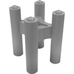 Moldimplas Espacador Armacao Ferro Cadeir 30Mm C/50