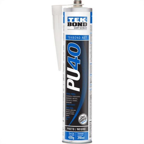 Tek Selante Pu40 Bond Preto 310Ml