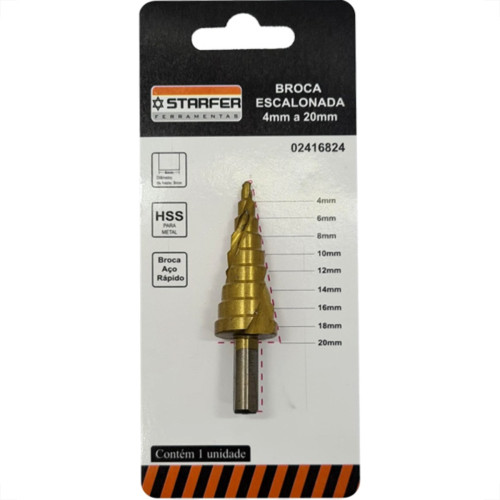 Starfer Broca Escalonada  4 A 20Mm