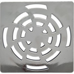 Luconi Grelha Quadrada 100Mm Cr - Kit C/10 Un