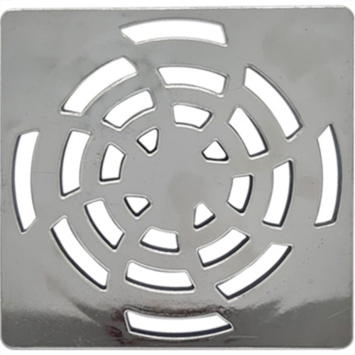 Luconi Grelha Quadrada 100Mm Cr - Kit C/10 Un