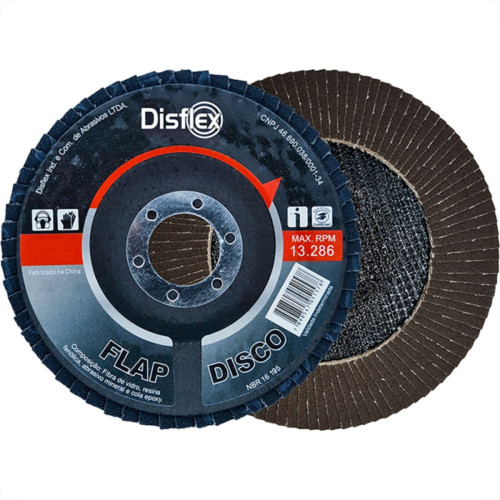 Disflex Disco Flap Alo 4.1/2 X 60 - Kit C/10 Un