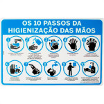 Look Placa Sinalizacao 20X30 10Passos P/Higi